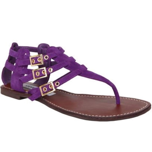 purple gladiator sandals